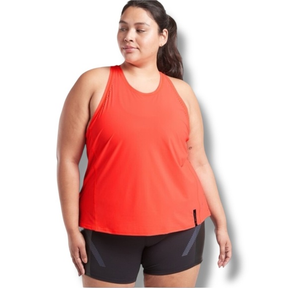 NWT ATHLETA x Allyson Felix Ultimate Legend Tank - Plus 1X Racing Red (Orange) - Picture 1 of 11